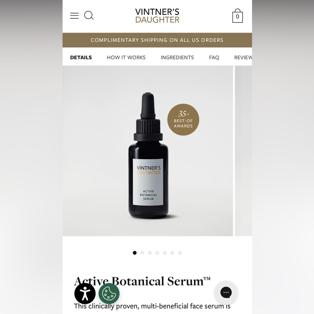 NWT Vintner’s Daughter Active Botanical Serum